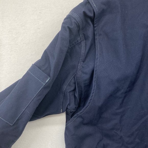 Carhartt Men's Navy Fire Resistant Full Swing Jacket Duck Coat 102182-410 M NWT - Picture 11 of 14